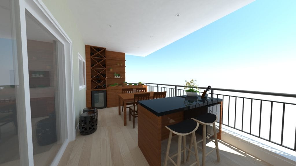 VARANDA GOURMET - sala de projeto