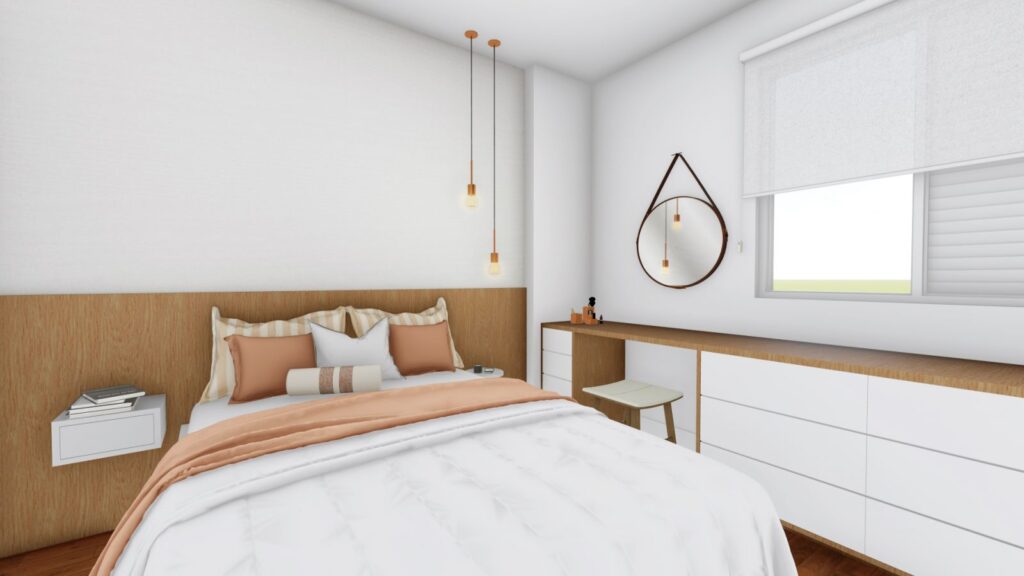 Arquiteto Online - Projeto Online - DECORAÇÃO DE QUARTO DE CASAL 22