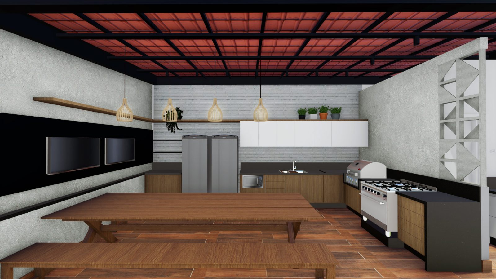 Arquiteto Online - Projeto Online - COZINHA-EXTERNA-DECORAÇÃO 3