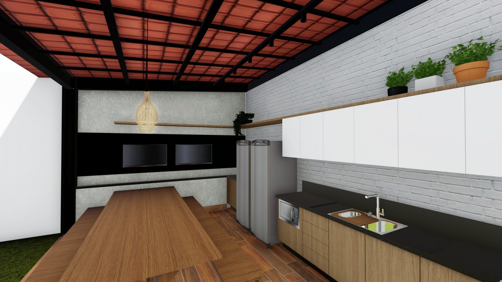 Arquiteto Online - Projeto Online - COZINHA-EXTERNA-DECORAÇÃO 2