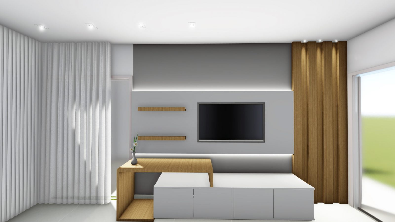 Arquiteto Online - Projeto Online - DECORAÇÃO SALA DE ESTAR MINIMALISTA