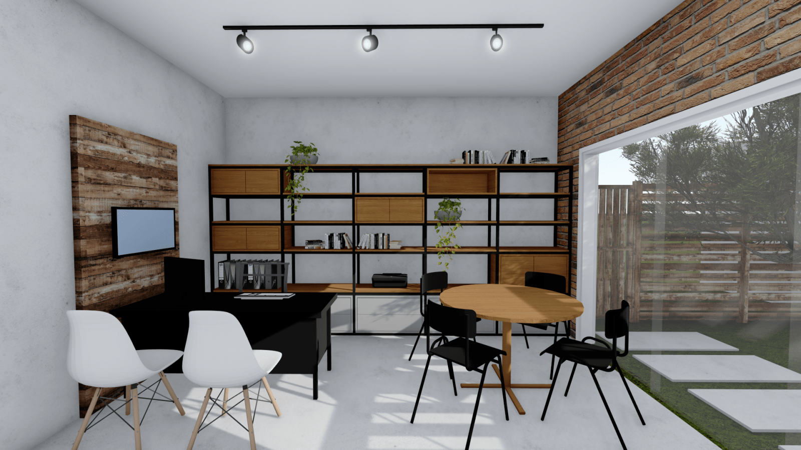 Arquiteto Online - Projeto Online - DECORAÇÃO ESCRITÓRIO RÚSTICO INDUSTRIAL 3
