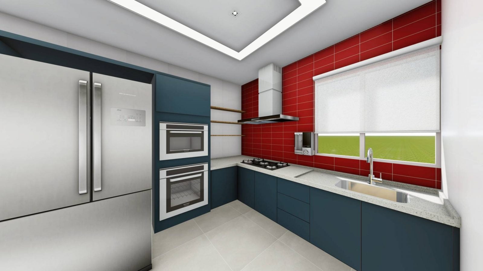 Arquiteto Online - Projeto Online - DECORAÇÃO COZINHA COLORIDA 23