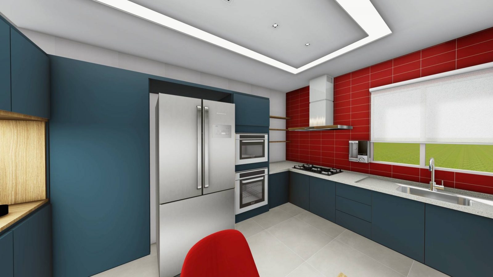 Arquiteto Online - Projeto Online - DECORAÇÃO COZINHA COLORIDA 20
