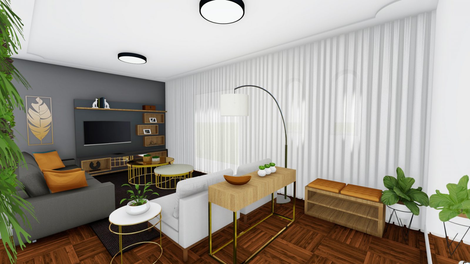 Arquiteto Online - Projeto Online - DECORAÇÃO SALA COLORIDA 13