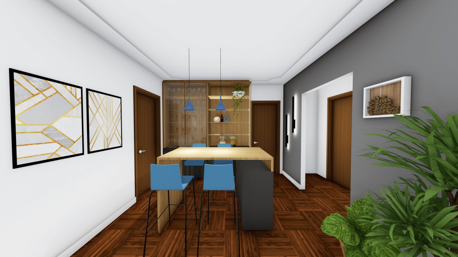 Arquiteto Online - Projeto Online - DECORAÇÃO SALA COLORIDA 11