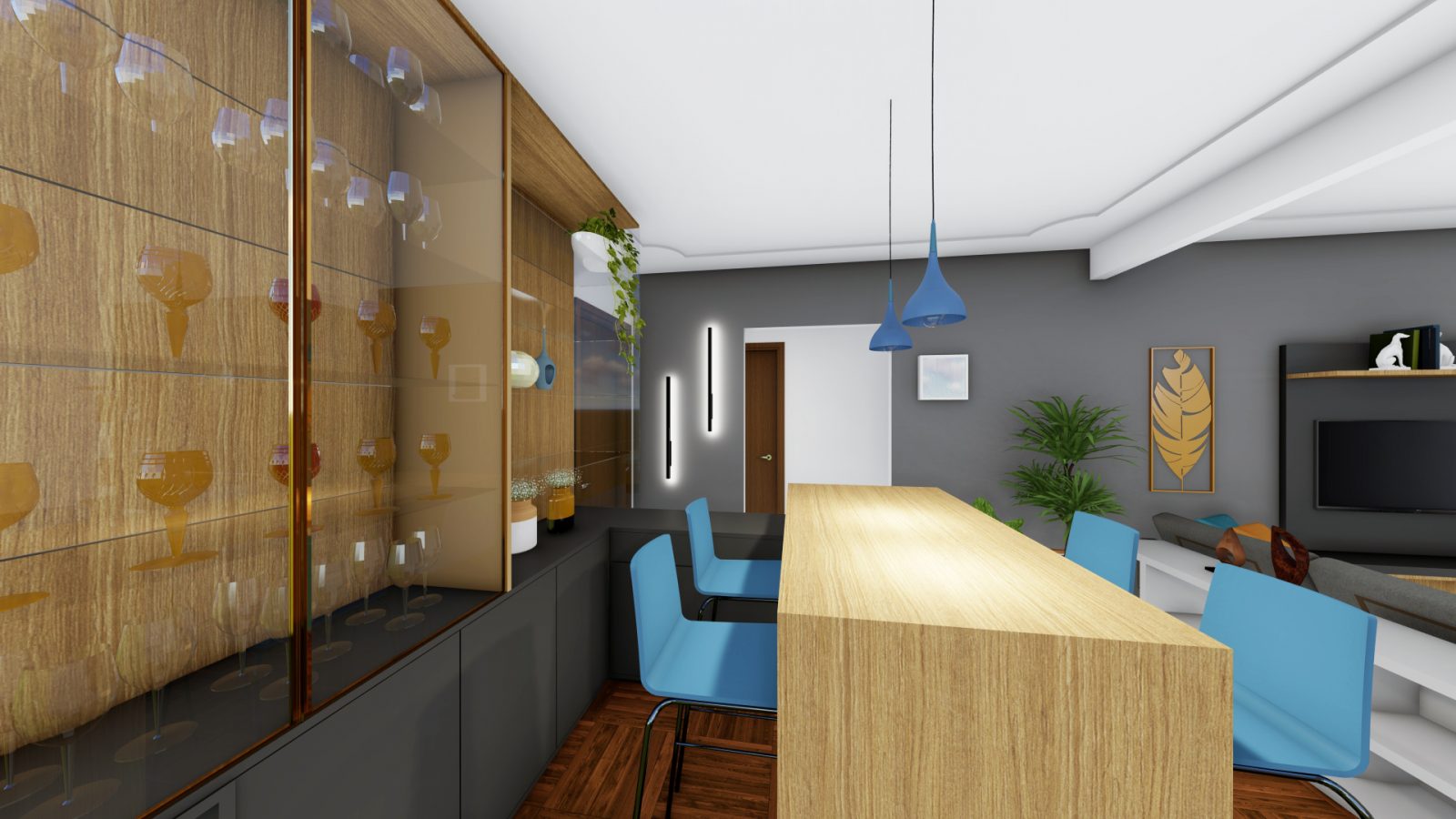 Arquiteto Online - Projeto Online - DECORAÇÃO SALA COLORIDA 10