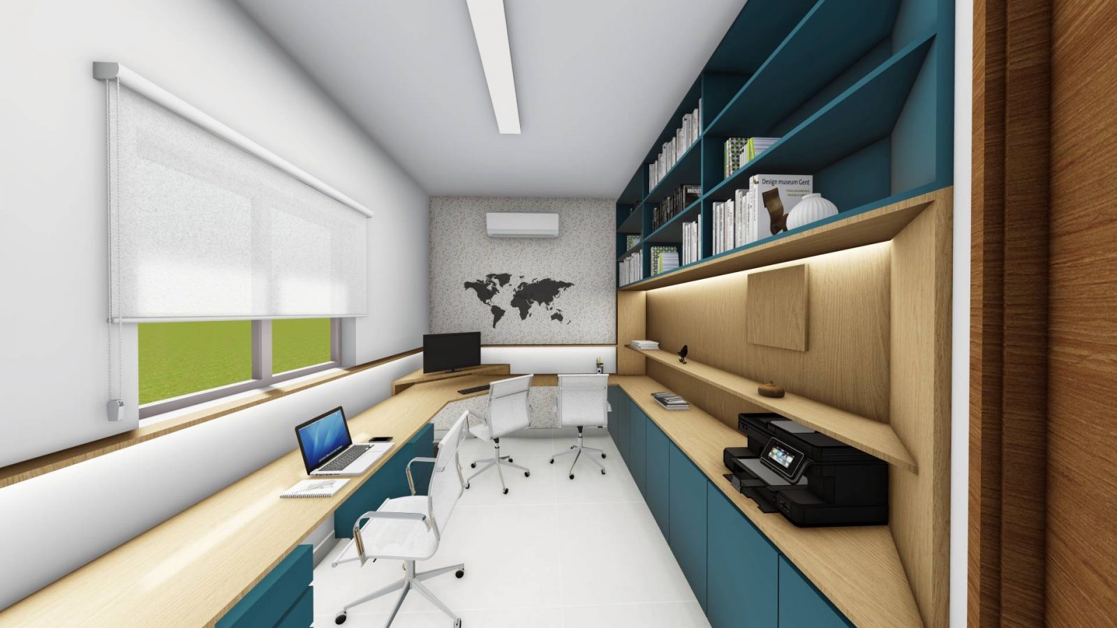 Arquiteto e Decorador Online -ESCRITÓRIO HOME OFFICE PARA FAMILIA DECORADO 2