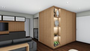 Projeto de arquitetura online para sala de estar