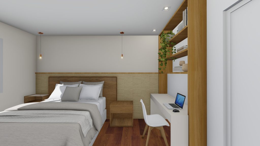 Projeto Online de Arquitetura - Quarto de Casal